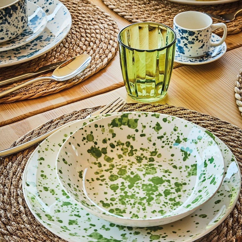 Tognana طقم أدوات المائدة توغنانا ماديسون أبوليا 18 قطعة – طقم عشاء بورسلين أنيق لـ 6 أشخاص، أطباق، سلطانيات وأكواب، تصميم عصري للمنزل والطعام - Image 5