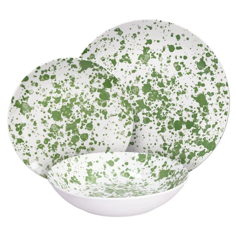 Tognana طقم أدوات المائدة توغنانا ماديسون أبوليا 18 قطعة – طقم عشاء بورسلين أنيق لـ 6 أشخاص، أطباق، سلطانيات وأكواب، تصميم عصري للمنزل والطعام - Image 3