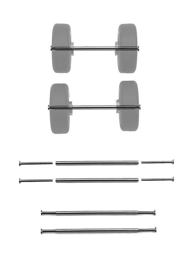 EarlyGlintsCX 1/64 Wheels Modified Hollow Shaft & Mushroom Nails 20 Sets - Suitable for 1/64 Diecast Cars DIY Tires - Each Set Includes 2 Hollow Shafts & 4 Mushroom Nails (0.98in/25mm) - Image 5