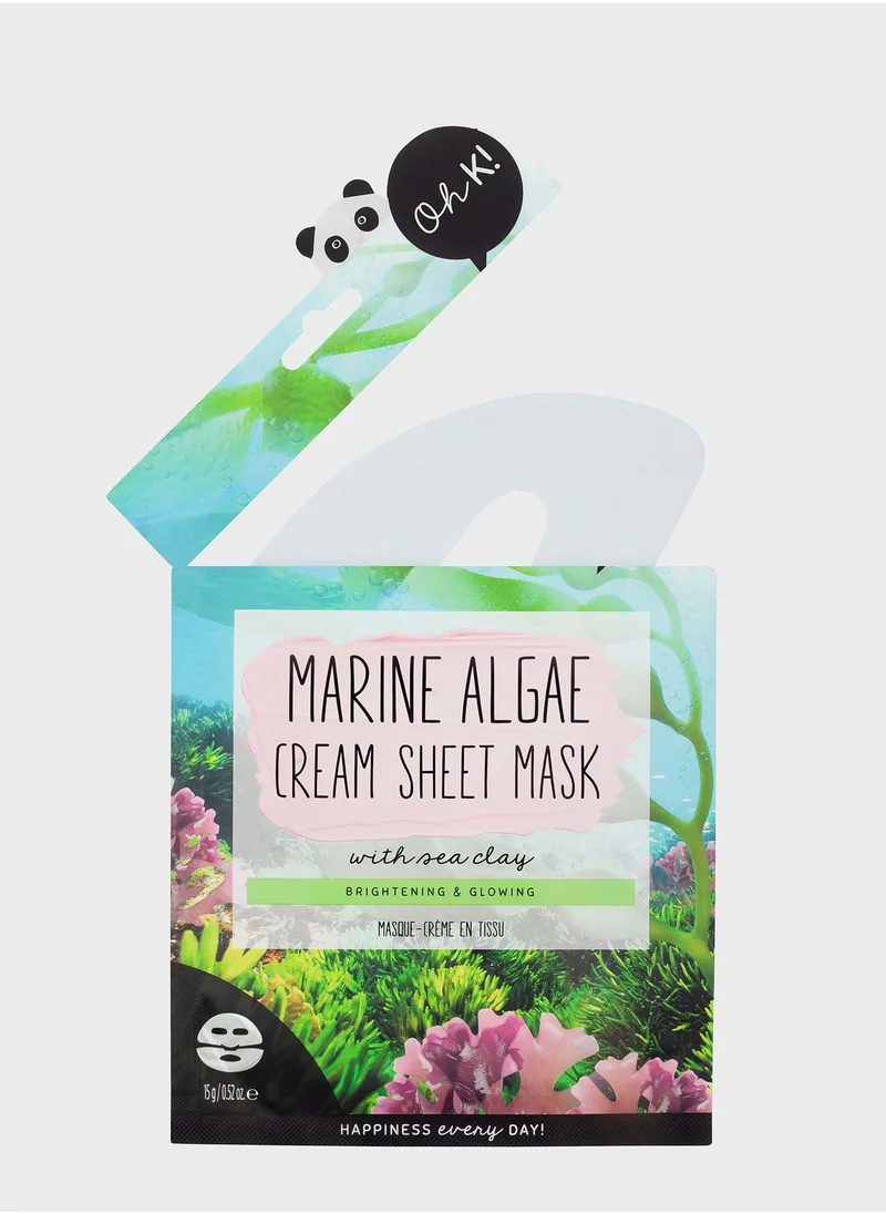 Oh K Marine Algae And Sea Clay Cream Sheet Mask