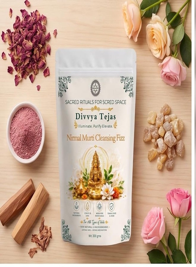 Aaranyam Divvya Tejas Idol Cleaning Fizz | Natural Brass & Copper Murti Cleaner | Temple Safe | 350g - Image 4