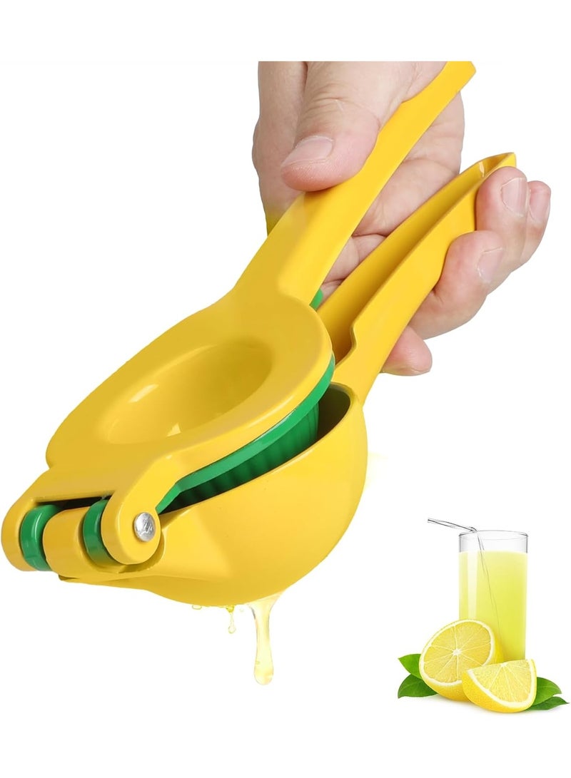 Baytion 2 In 1 Lime Lemon Squeezer, Hand Juicer Lemon Juicer Squeezer Exprimidor de Limones Citrus Squeezer for Food &Drinks, Max Extraction Manual Citrus Press, Easy to Clean Metallic - Image 1