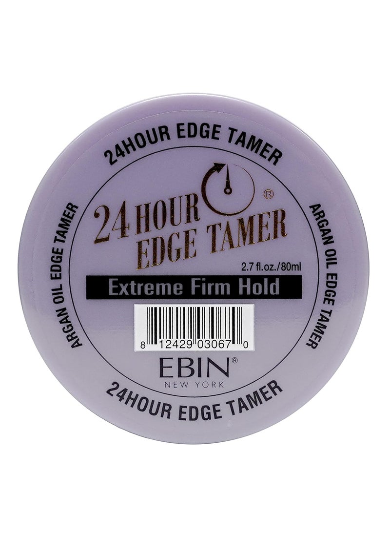 EBIN NEW YORK EBIN NEW YORK 24 Hour Edge Tamer  Extreme Firm Hold 27oz 80ml  No Flaking White Residue Shine and Smooth texture with Argan Oil and Castor Oil 