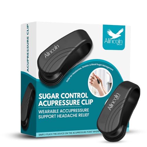 ALINCOLN GROUPS ALINCOLN 2-PACK Sugar Control Acupressure Clip for Diabetics | Sugar Control Clip LI4 Acupressure Point Clip Relief for Headaches, Tension & Blood Sugar Management | Lightweight & Easy to Use - Image 1