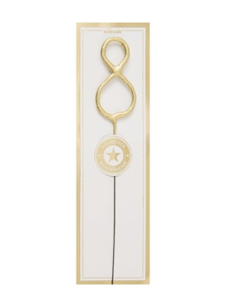Gold Sparkler Candle - Number 8 - view 3