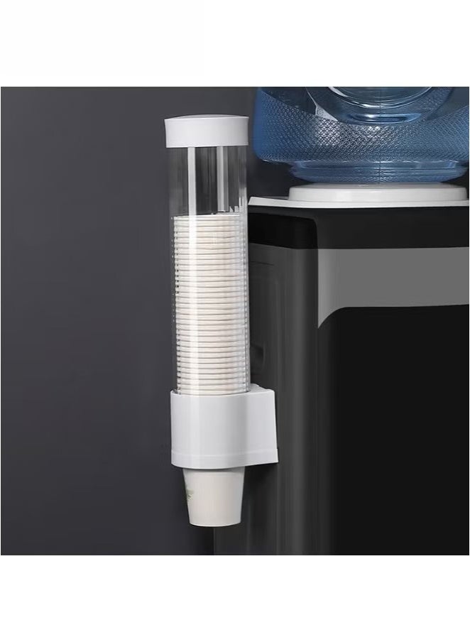 يا إلهي موزع أكواب مثبت على الحائط حامل أكواب مبرد مياه مناسب 3-5 أونصة أكواب صغيرة حامل أكواب من النوع للسحب للمنزل والحمام والمكتب والمستشفى - Image 2