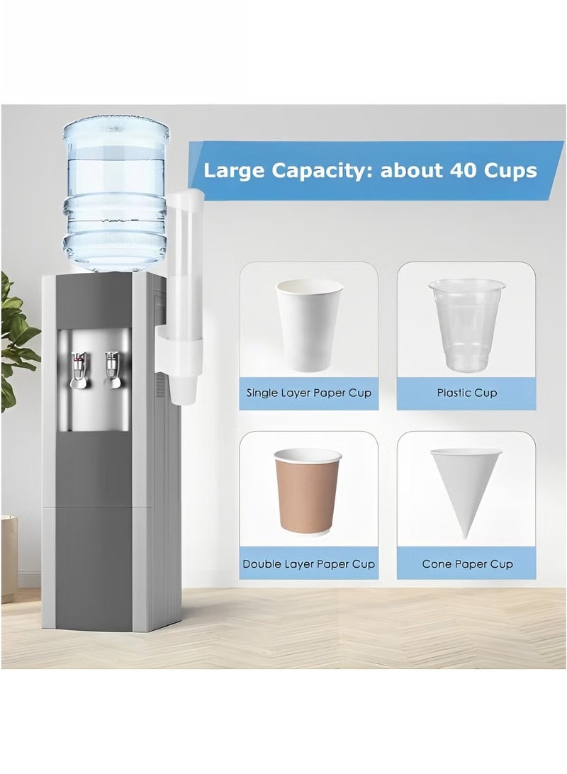 يا إلهي موزع أكواب مثبت على الحائط حامل أكواب مبرد مياه مناسب 3-5 أونصة أكواب صغيرة حامل أكواب من النوع للسحب للمنزل والحمام والمكتب والمستشفى - Image 3