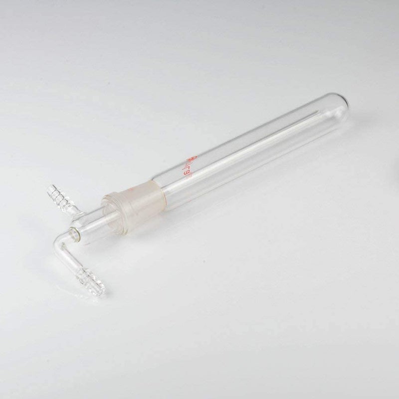 stonylab Glass Vacuum Cold Trap Bubbler with 10mm Serrated Hose, 250mm Length Below The 24/40 Joint - Image 5
