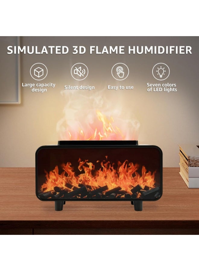 موزع روائح الزيوت العطرية بتصميم ثلاثي الابعاد سعة 150 مل LED بـ7 الوان وخاصية ايقاف التشغيل التلقائي ومرطب للهواء لغرفة النوم والمكتب - Image 3