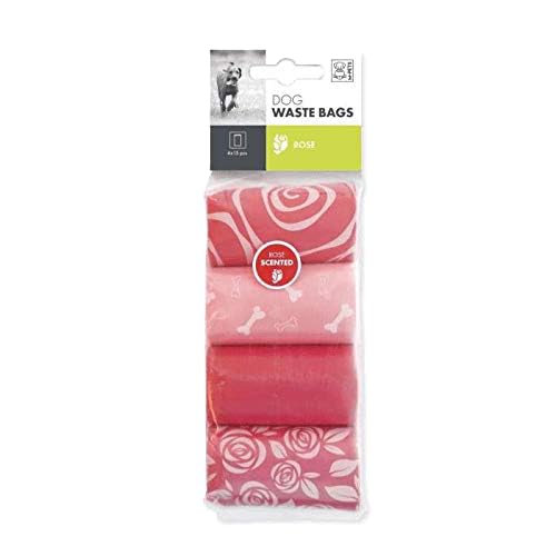 M-PETS Dog Poop Scented Waste Bags, Thicker Poop Scooper Bag for Dogs & Cats, Mess-Free, Strong & Leak-Proof, Compatible with All Poop Bag Dispensers, Rose Scent (Pack of 4) (60 Bags, Pink) - Image 3