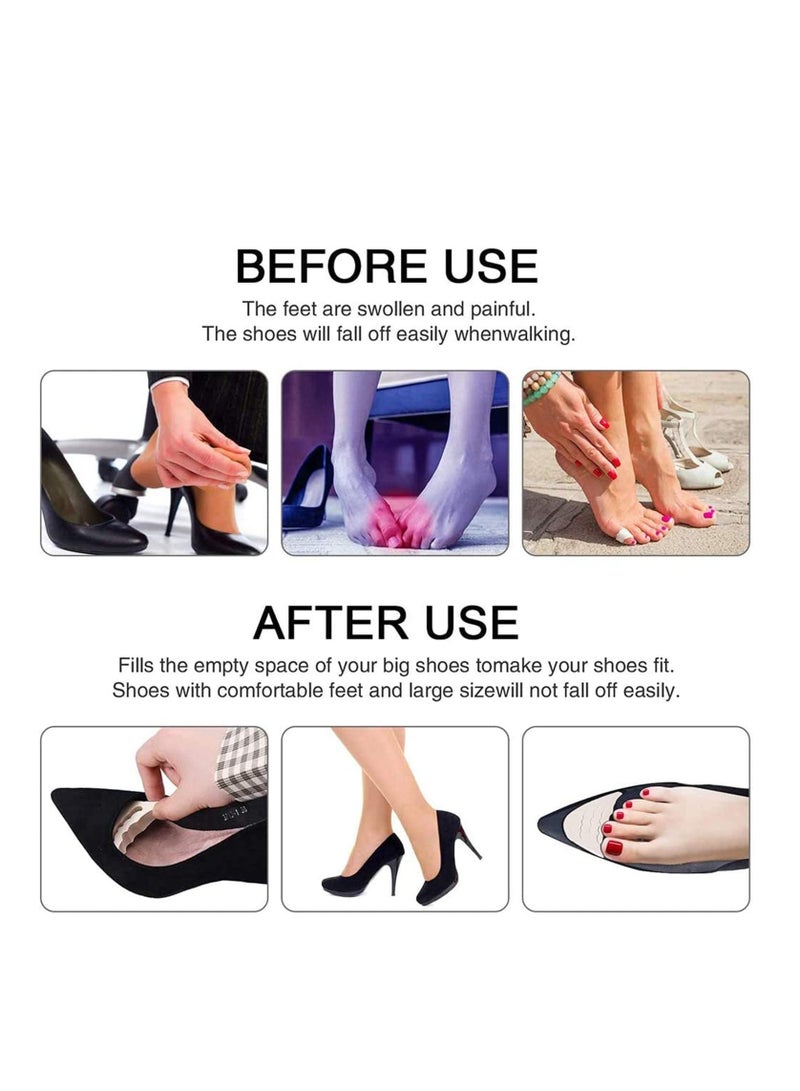 SYOSI 6 Pairs Fillers Inserts Adjustable Shoe Filler Unisex Toe Plug Non Slip Pad Fit for Pumps Flats Boots Sneakers  - Image 4