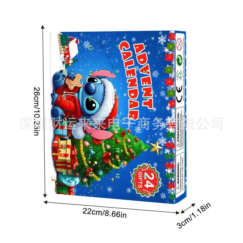 [Ready Stock] 2025 Christmas Advent Calendar Lilo And Stitch Blind Box 24 Days Countdown - Image 1