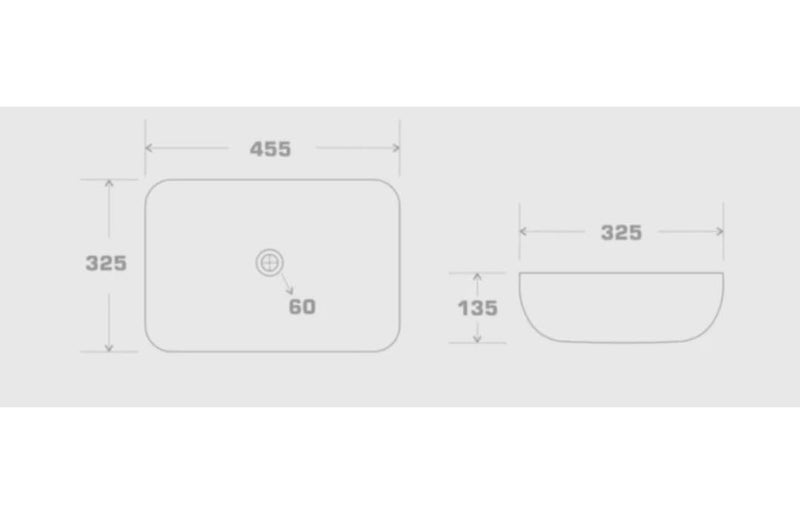 Well Set حوض غسيل سيراميك مصمم فاخر بحجم 1813 5 بوصة 1080 حوض غسيل طاولة - Image 4