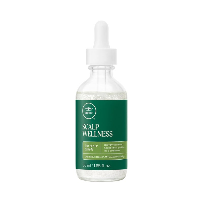 Tea Tree Scalp Wellness Dry Scalp Serum, Daily Dryness Relief, For Dry Hair + Scalps, 1.85 fl oz
