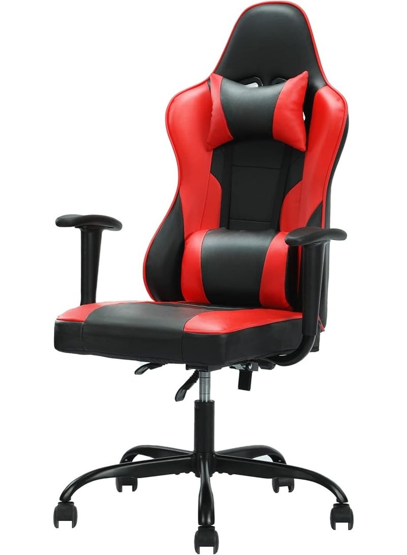 Gaming Chair Ergonomic Computer Chair with Headrest and Lumbar Support Adjustable Swivel Office Chair for Work Study and Gaming - Image 1