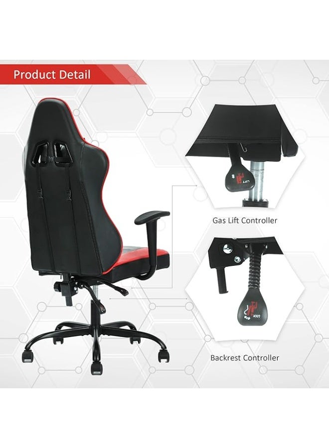 Gaming Chair Ergonomic Computer Chair with Headrest and Lumbar Support Adjustable Swivel Office Chair for Work Study and Gaming - Image 3