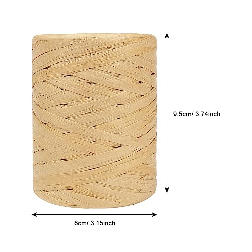 Tenn Well Raffia Ribbon for Gift Wrapping, 1/4 Inch by 218 Yards Natural Raffia, Paper Twine Ribbon for Crafts, Gift Wrapping, Crocheting, Holiday Decoration - Image 4