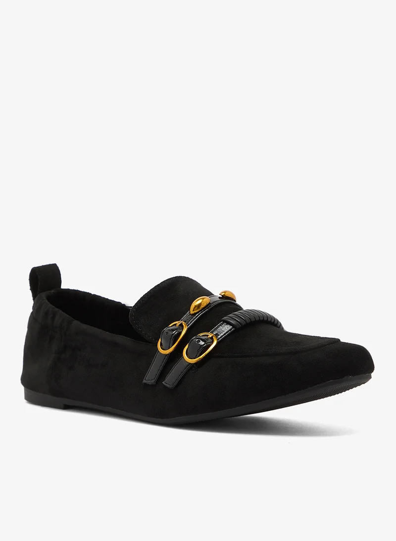 ايلا Buckle Detail Suede Loafers