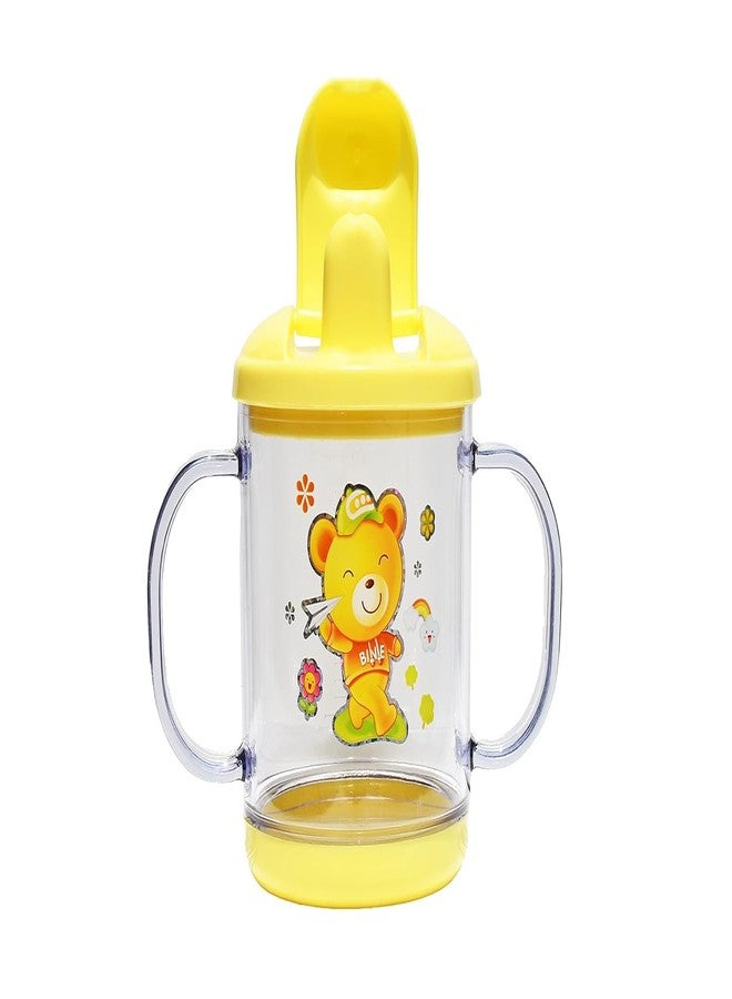 Alya The Cheeky kIdzz Baby Feeding Sipper Unbreakable Plastic Bottle Cup/Mug Learning Sippy BPA Free with Baby Fruit Silicone Food Teether BPA Free (Pack of 1) - Image 2