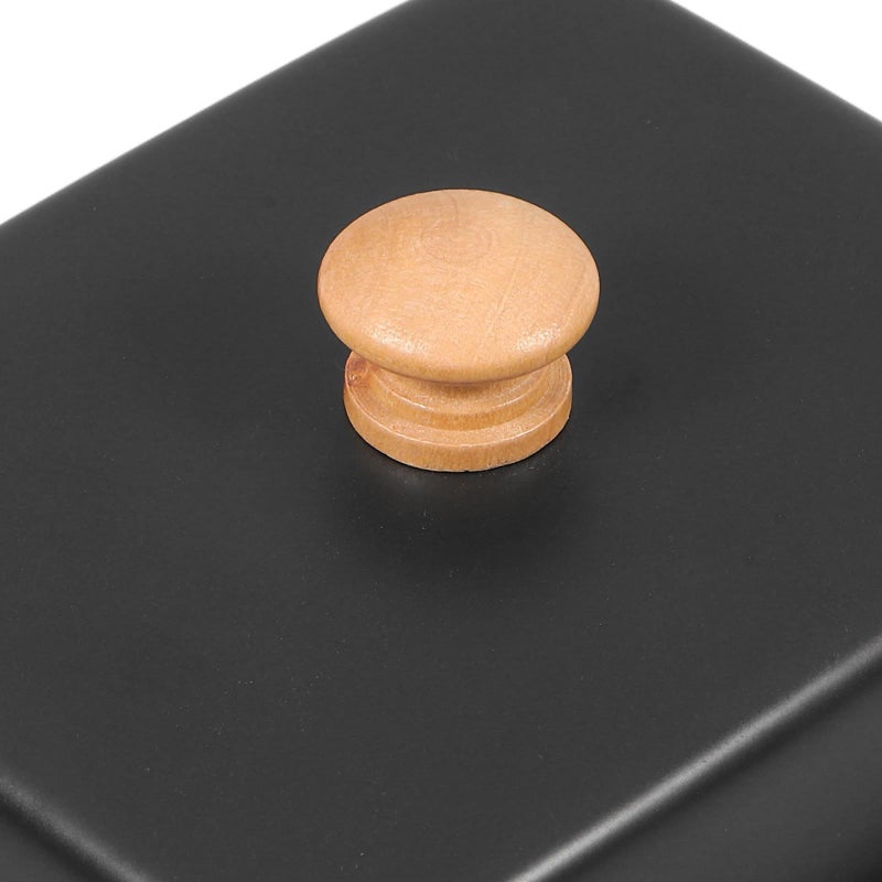 Ceramic Butter Dish with Lid Black Container for Kitchen Countertop and Fridge - Image 4