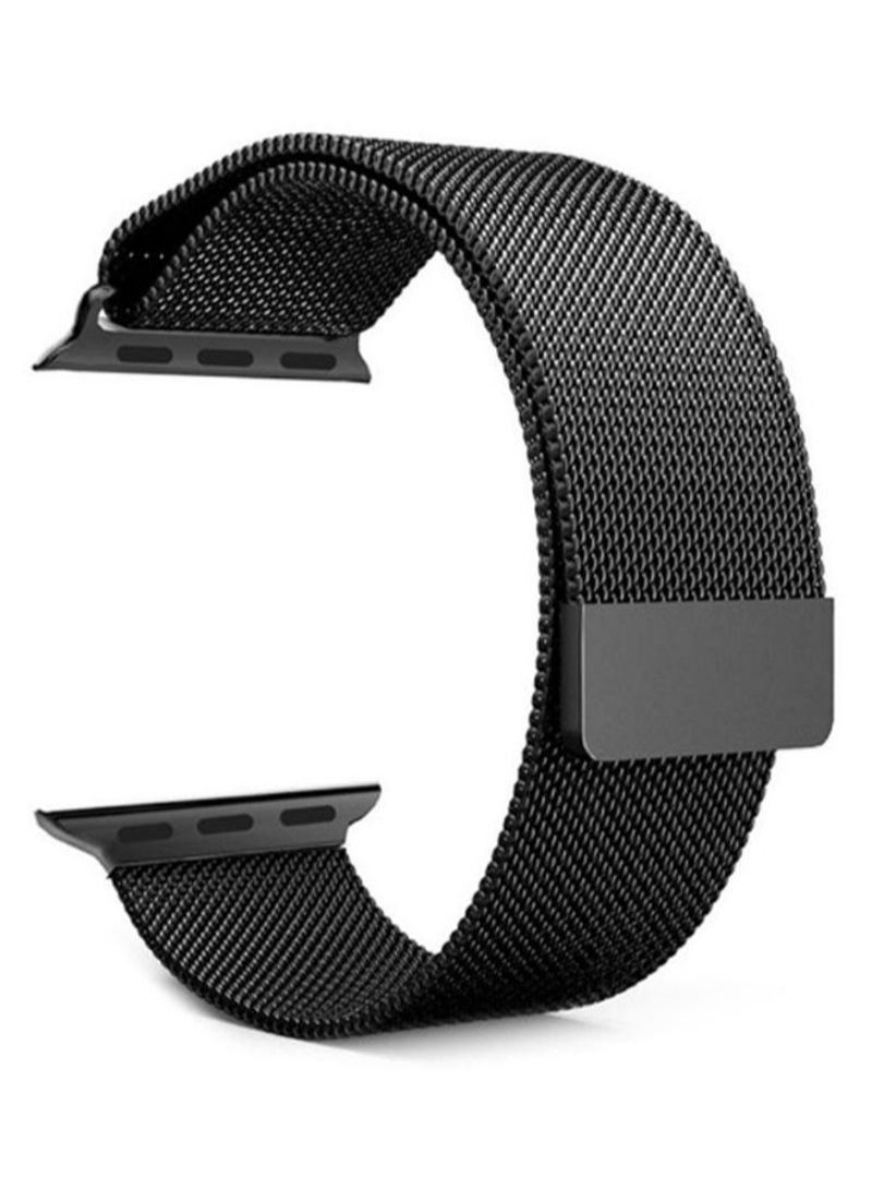 BORTONY Replacement Band for Apple Watch Series 4 44mm Black - Image 2