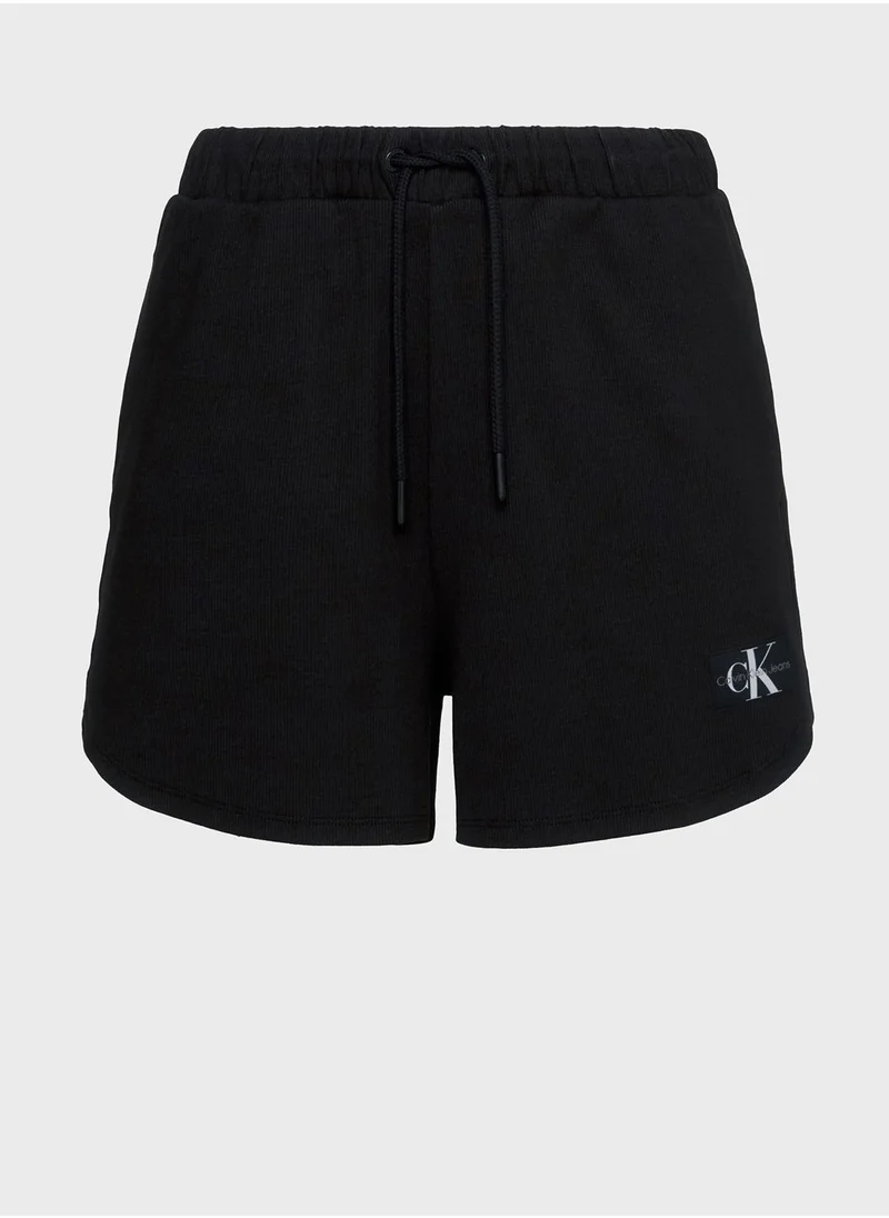 Calvin Klein Jeans High Waist Logo Shorts