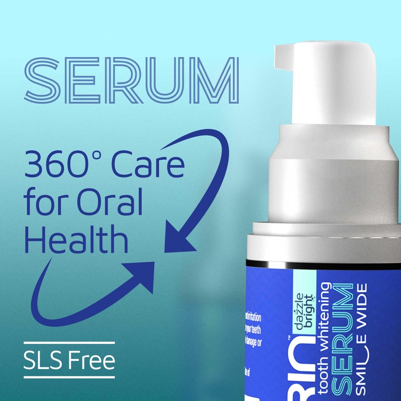 GRIN Dazzle Bright Teeth Whitening Serum 30ml | Teeths Color Corrector 360° Oral Dental Care, Removes Tooth Stains | SLS-Free & Non Invasive Formula | Enamel Safe Instant Brightening for Brighter Smile - Image 4