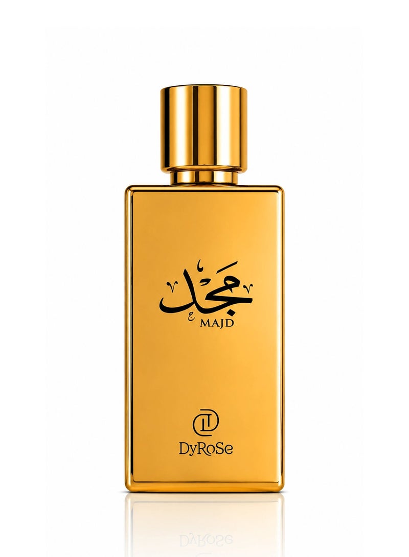 Dyrose Majd Eau De Perfume 100ml | Luxury Men's Amber Woody Perfume with Vanilla & Myrrh | Long Lasting Signature Fragrance - Image 2