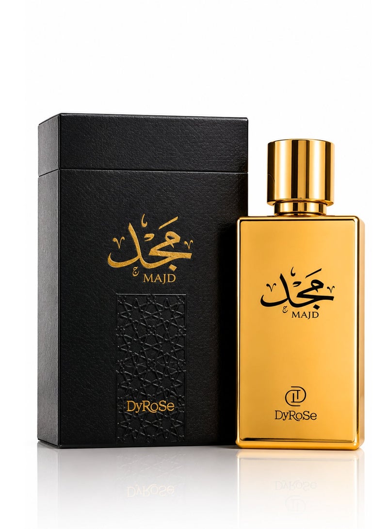 Dyrose Majd Eau De Perfume 100ml | Luxury Men's Amber Woody Perfume with Vanilla & Myrrh | Long Lasting Signature Fragrance - Image 5