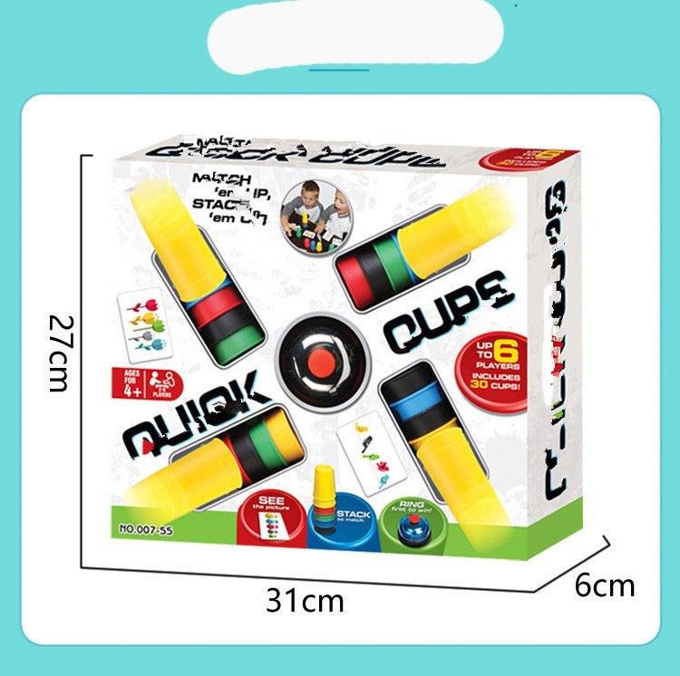 Quick Cups Stacking Game, Parent-Child Interactive Tabletop Puzzle Toy - Image 5