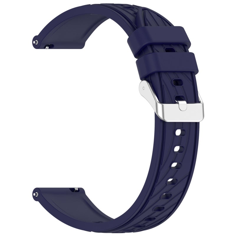 S-TOP For Garmin Venu 2 Stripe Texture 22mm Silicone Watch Band(Midnight Blue) - Image 2
