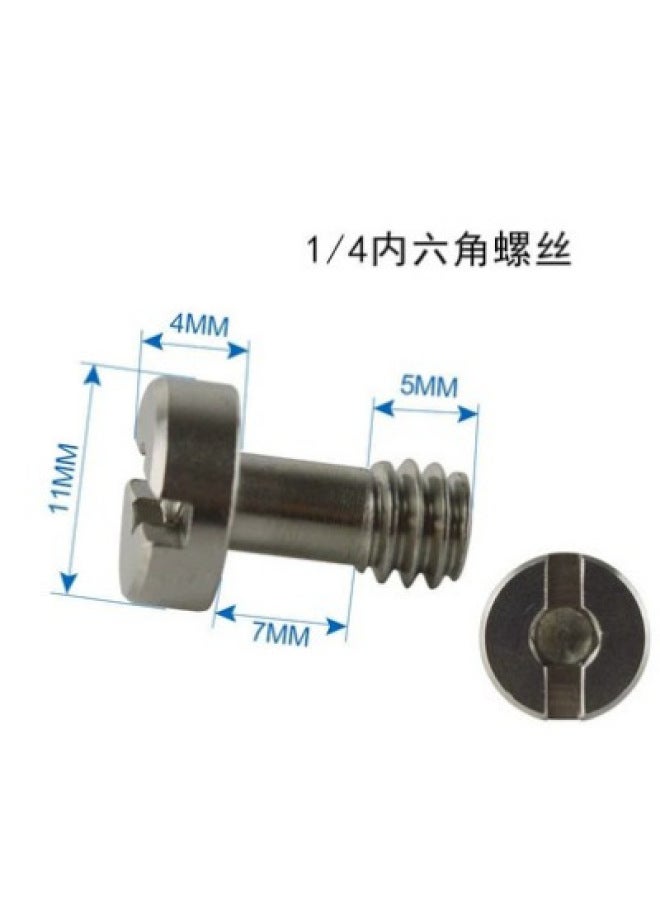 كي6 إكسسوارات كاميرا التصوير - برغي تحويل 1/4 بوصة - برغي تحويل حذاء الحرارة - برغي حذاء الحرارة مزدوج الطبقات - Image 1