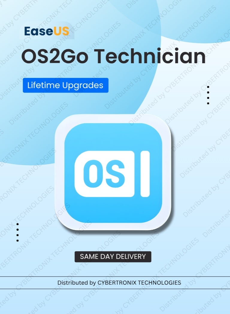 EaseUS OS2Go Technician | Unlimited Devices For Lifetime | Digital License | Same Day Delivery