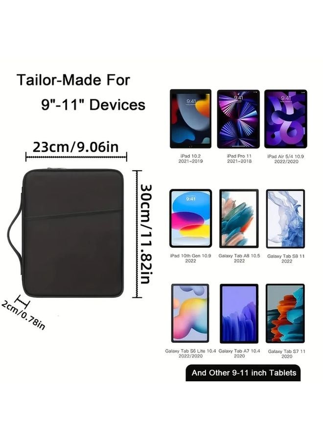 حقيبة لوحي خضراء بمقبض، حقيبة تخزين متعددة الوظائف لجهاز iPad وKindle وAndroid - Image 2