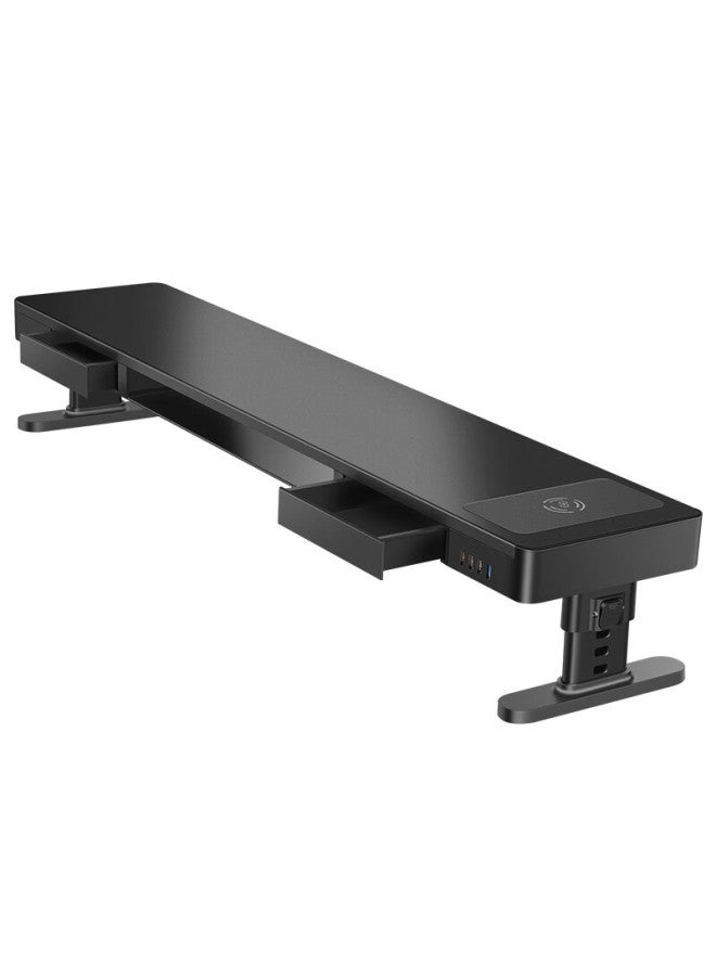 Deer Is Deerwoo Monitor Stand With Adjustable Height, Desktop Organizer For Laptop And Desktop Computer, Adjustable Screen Riser With Usb Hub, Computer Stand Zgl221 - Image 4