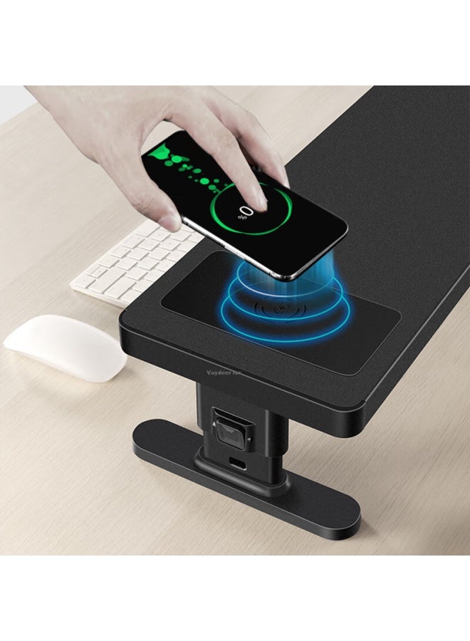 Deer Is Deerwoo Monitor Stand With Adjustable Height, Desktop Organizer For Laptop And Desktop Computer, Adjustable Screen Riser With Usb Hub, Computer Stand Zgl221 - Image 3