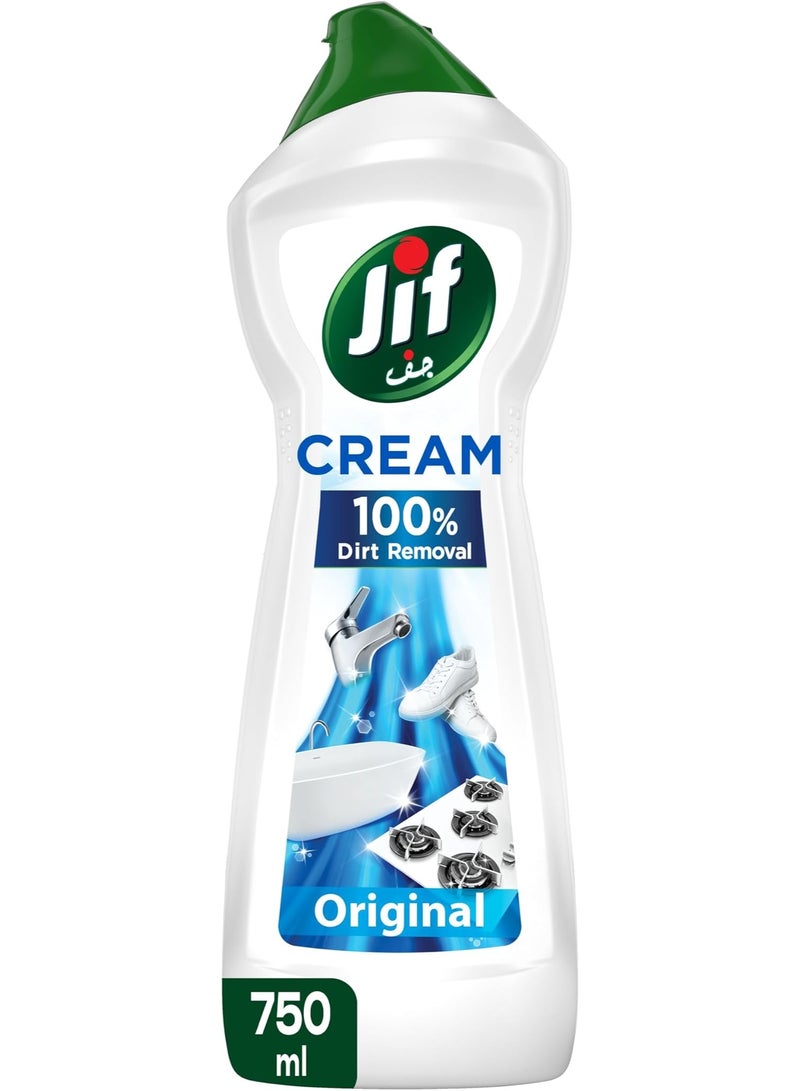كريم تنظيف متعدد الأغراض من JIF، الأصلي، يزيل 100% من الأوساخ، 750 مل