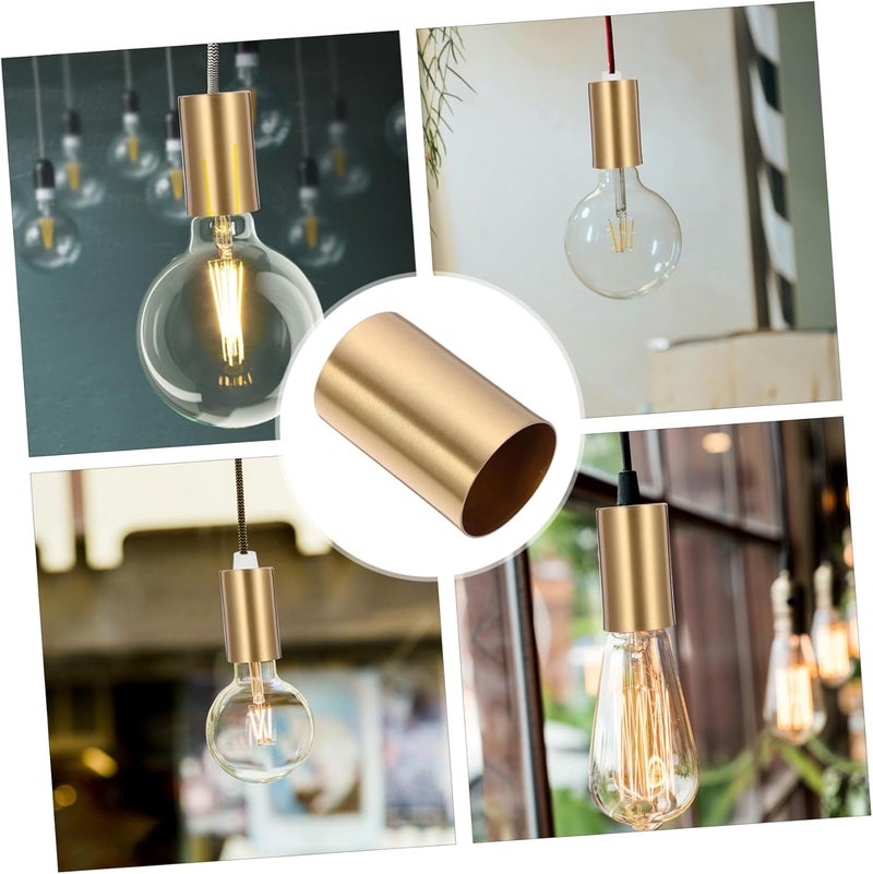 PRETYZOOM 5pcs Lamp Base Ceiling Light Cups Lamp Finials Caps for Retro Socket Cup - Image 2