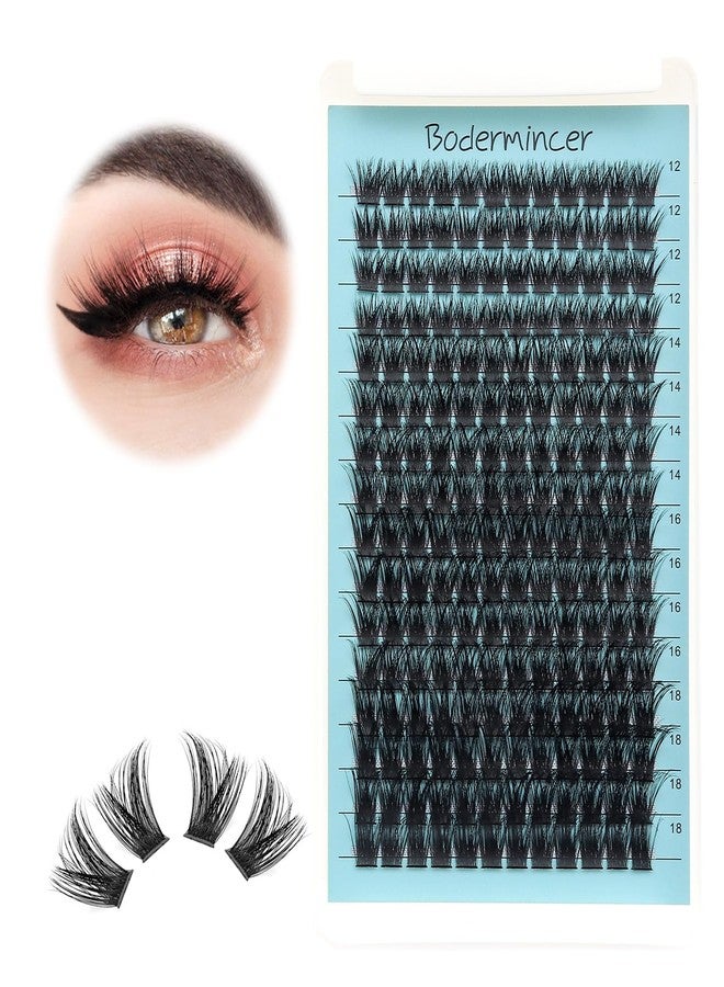 Bodermincer D Curl 16 Rows Large Pack 192 Cluster Eyelashes (8-10-12-14mm Mixed) - Image 1