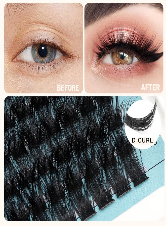 Bodermincer D Curl 16 Rows Large Pack 192 Cluster Eyelashes (8-10-12-14mm Mixed) - Image 3