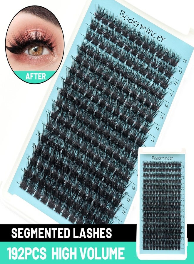 Bodermincer D Curl 16 Rows Large Pack 192 Cluster Eyelashes (8-10-12-14mm Mixed) - Image 2