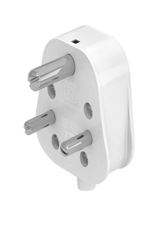 SAURAN Pack of 5 Pieces 16A 3 Pin Plug Top Polycarbonate (ESP168) - Image 5