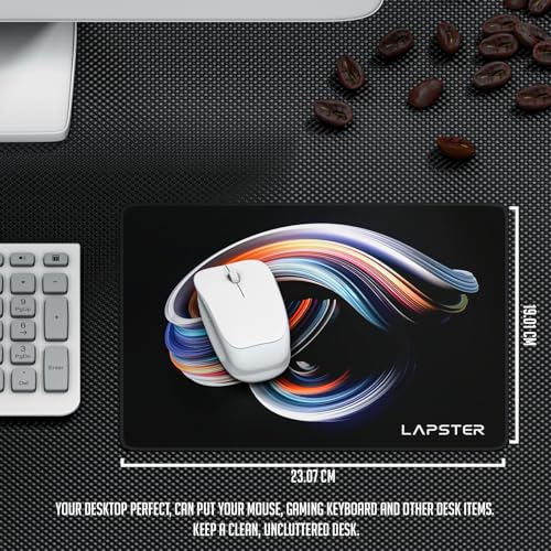 ls lapster Lapster Speedo Design Gaming Mouse pad, Non-Slip Rubber Base Mouse Pad, with Antifray Stitched Embroidery Edges (220X190X3MM) - Image 4