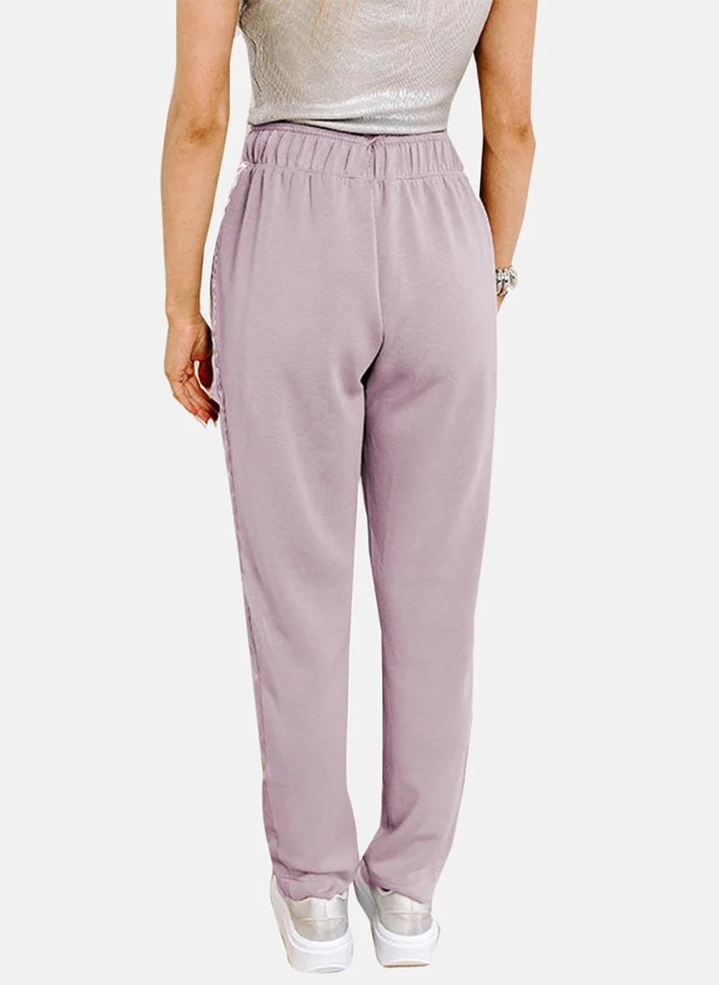 يونيكي Pink Plain Casual Trousers