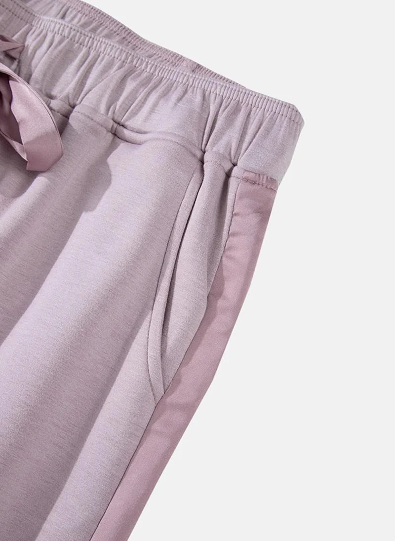 يونيكي Pink Plain Casual Trousers