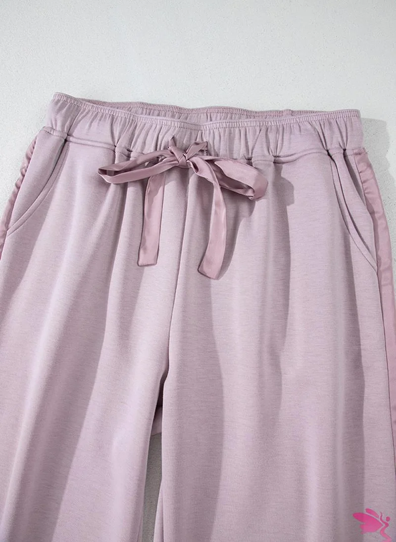 يونيكي Pink Plain Casual Trousers