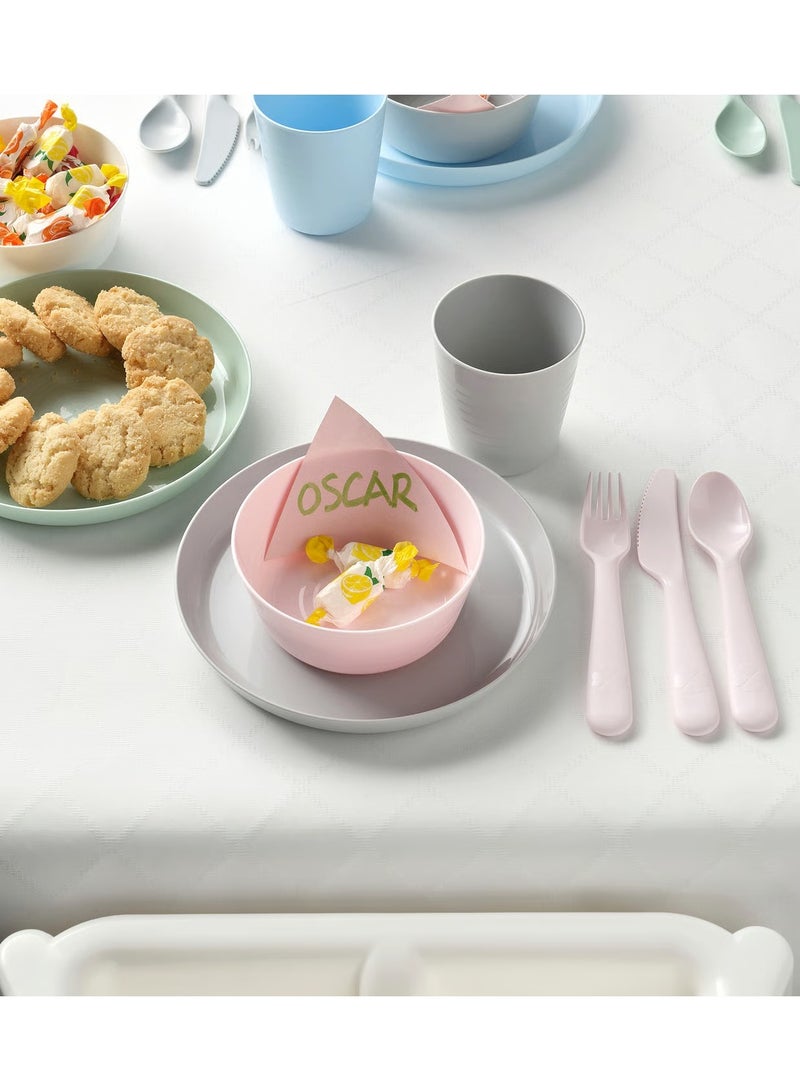 Kalas 18-Piece Plastic Cutlery and Bowl Set - Image 2