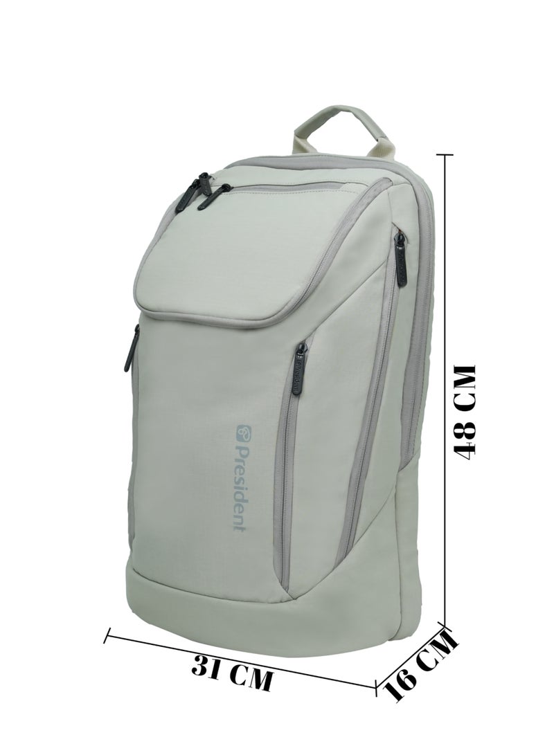 PRESIDENT Backpack Business Travel Durable Backpack with waterproof Fashionable Multifunctional College School Backpack for Men Women Camping Hiking Outdoor Sports ( GREY ) BPP2517 - Image 5