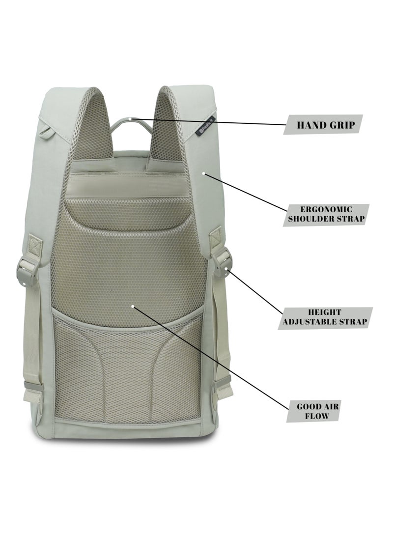 PRESIDENT Backpack Business Travel Durable Backpack with waterproof Fashionable Multifunctional College School Backpack for Men Women Camping Hiking Outdoor Sports ( GREY ) BPP2517 - Image 4