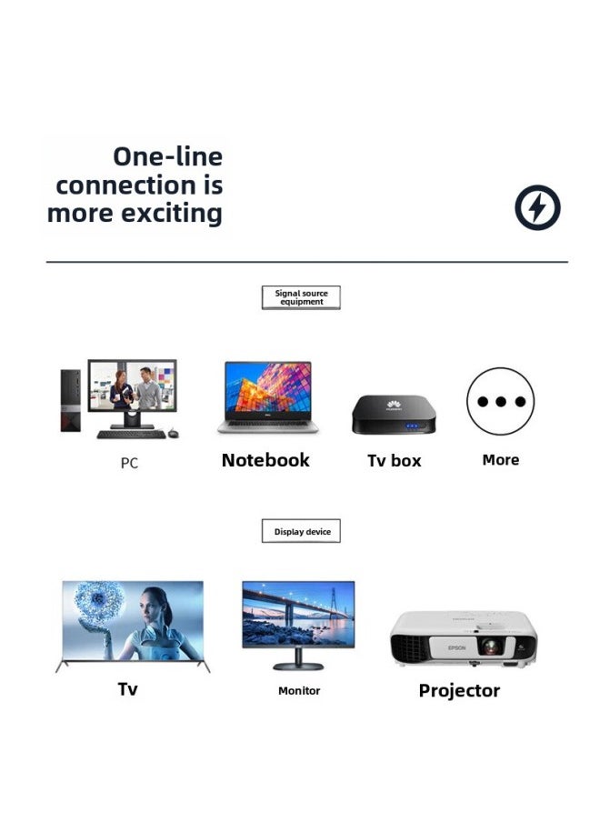 Generic Dual-head Typec3.1 Full-function Line USB3.2gen2 Data Line Display Screen Line Hard Disk Data Line-Color:0.5m Typec3.1 Full Function Cable  - Image 4